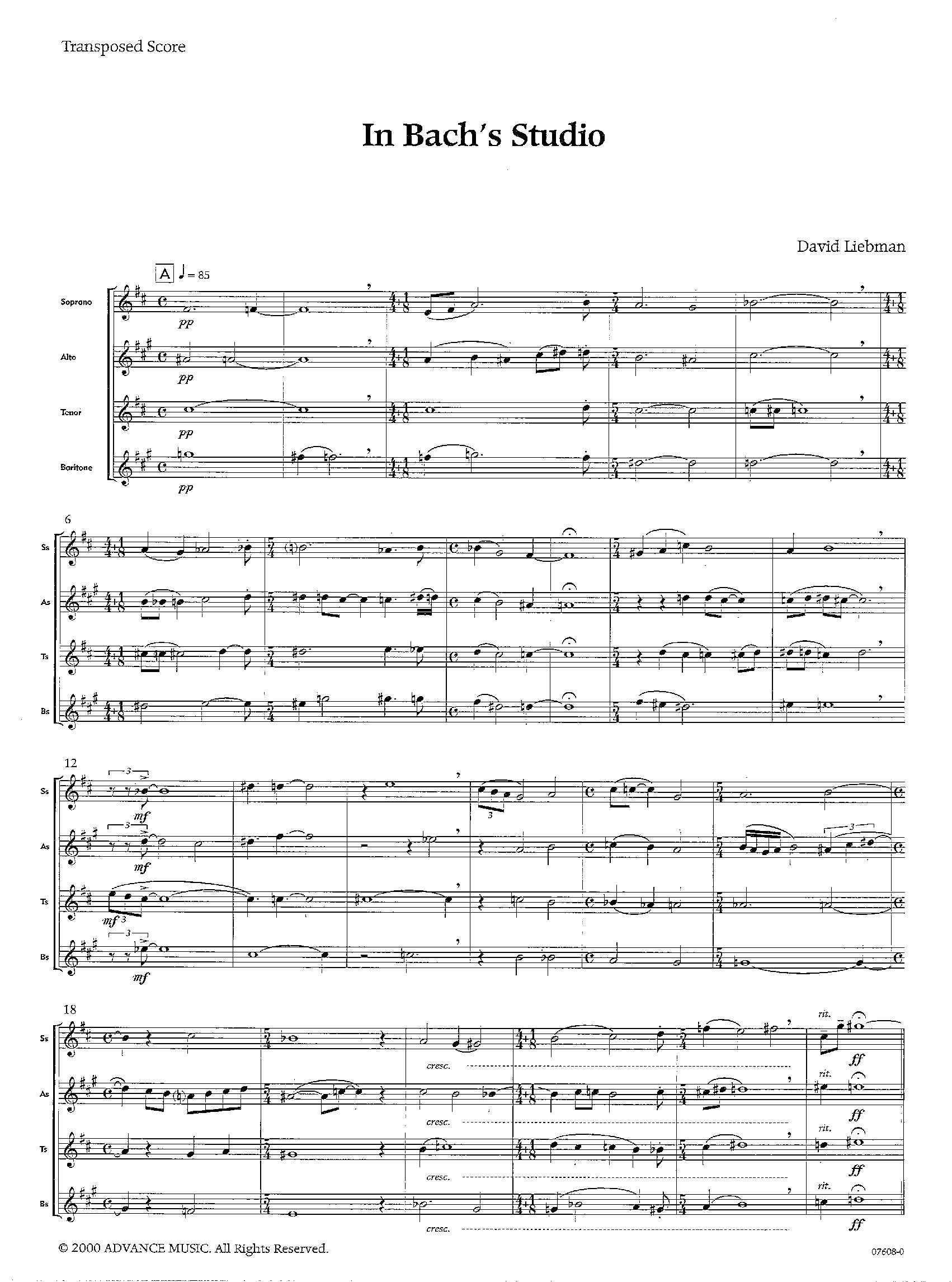 Anderes Coverbild In Bach's Studio 