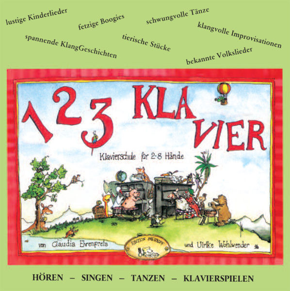 Vorderes Coverbild 1 2 3 Klavier. CD zu Heft 1und 2