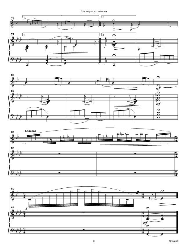 Anderes Coverbild Canción Para Un Clarinetista 