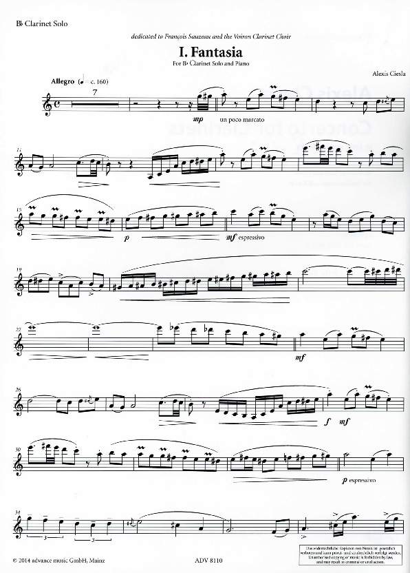 Anderes Coverbild Concerto for Clarinets 