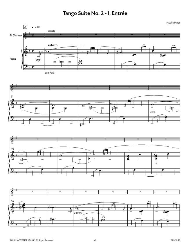 Anderes Coverbild Tango Suite No. 2 