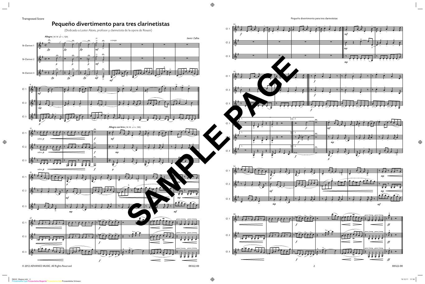 Anderes Coverbild Pequeño Divertimento Para Tres Clarinetistas 
