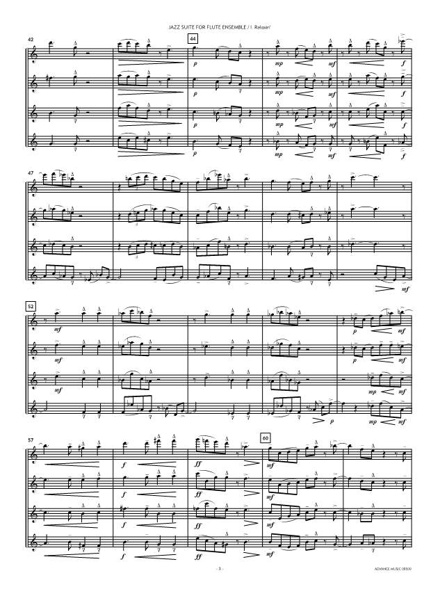 Anderes Coverbild Jazz Suite For Flute Ensemble 