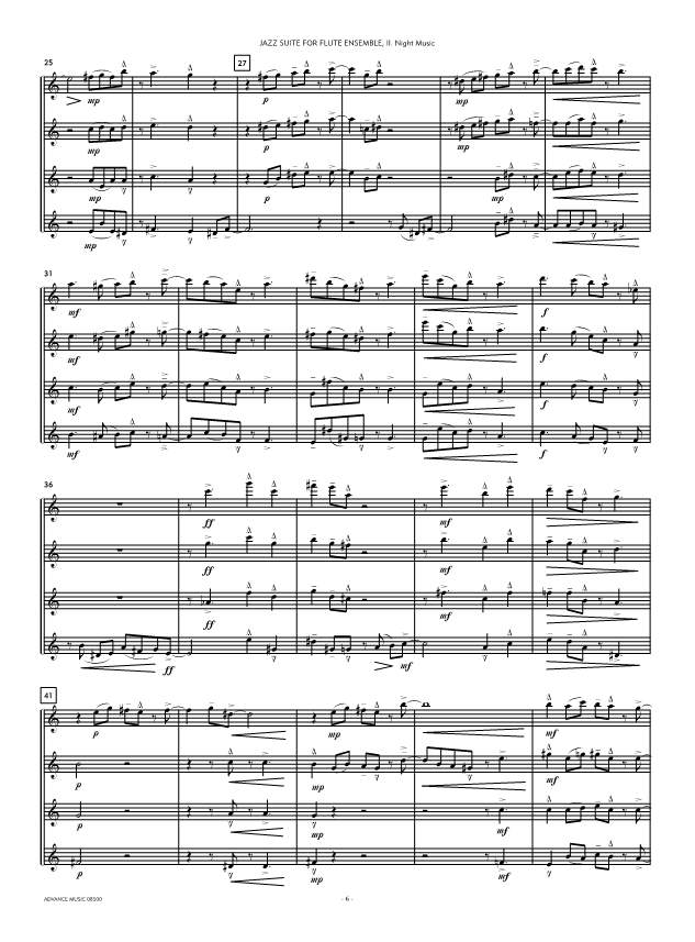 Anderes Coverbild Jazz Suite For Flute Ensemble 