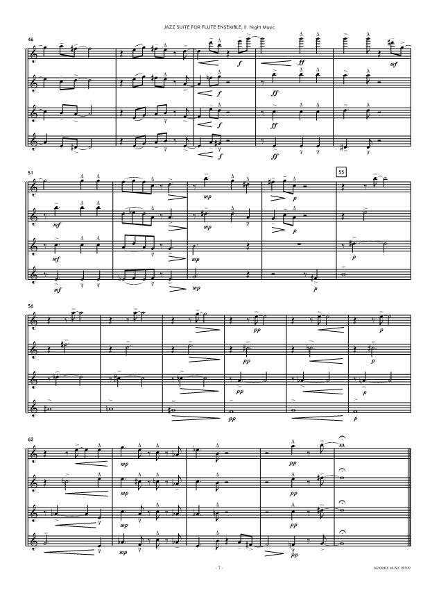 Anderes Coverbild Jazz Suite For Flute Ensemble 