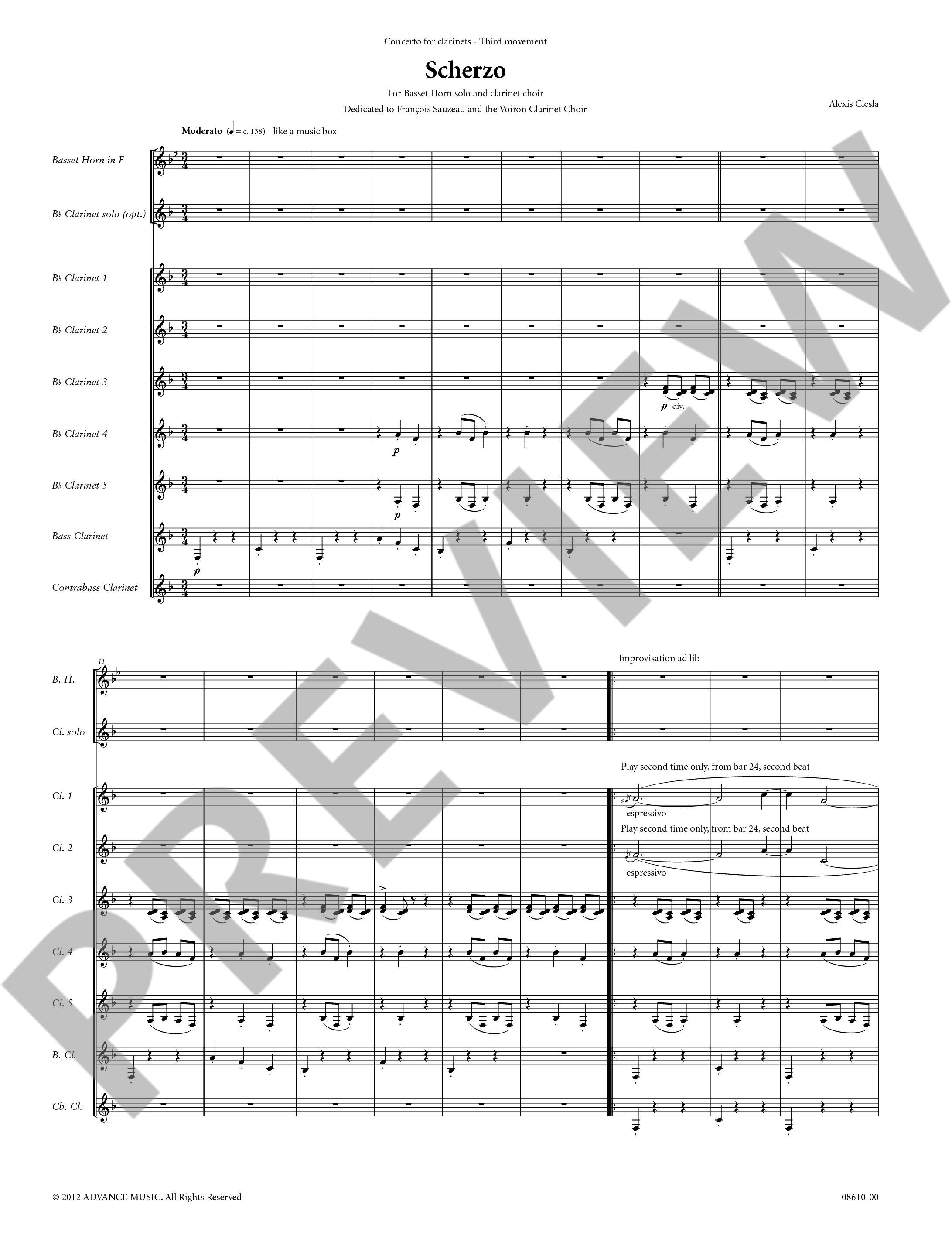 Anderes Coverbild Concerto for Clarinets 