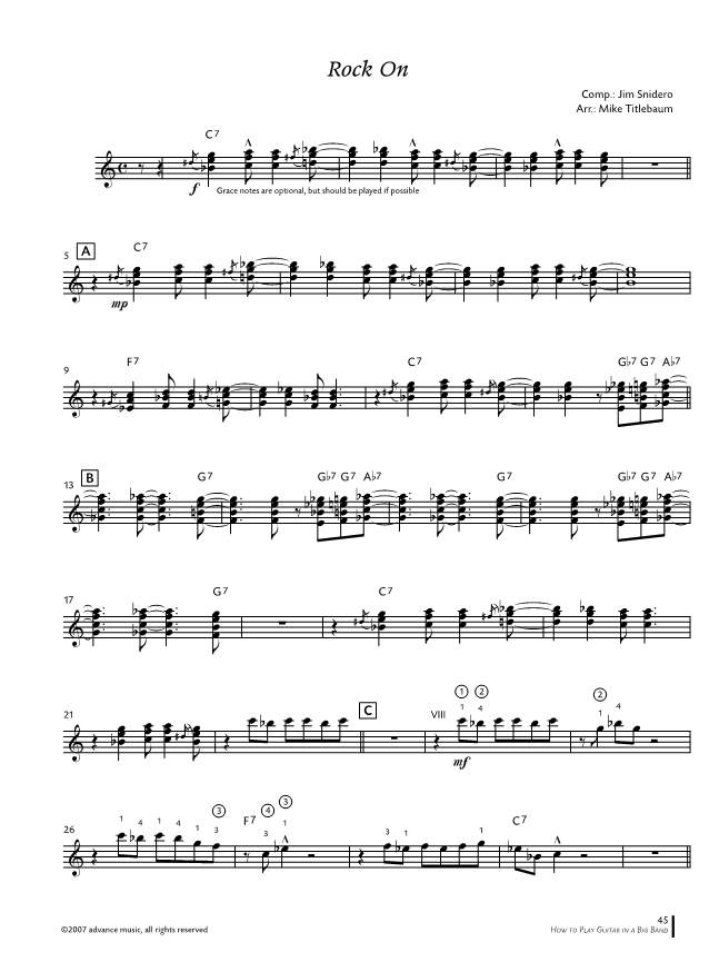 Anderes Coverbild How to play Guitar in a Big Band 