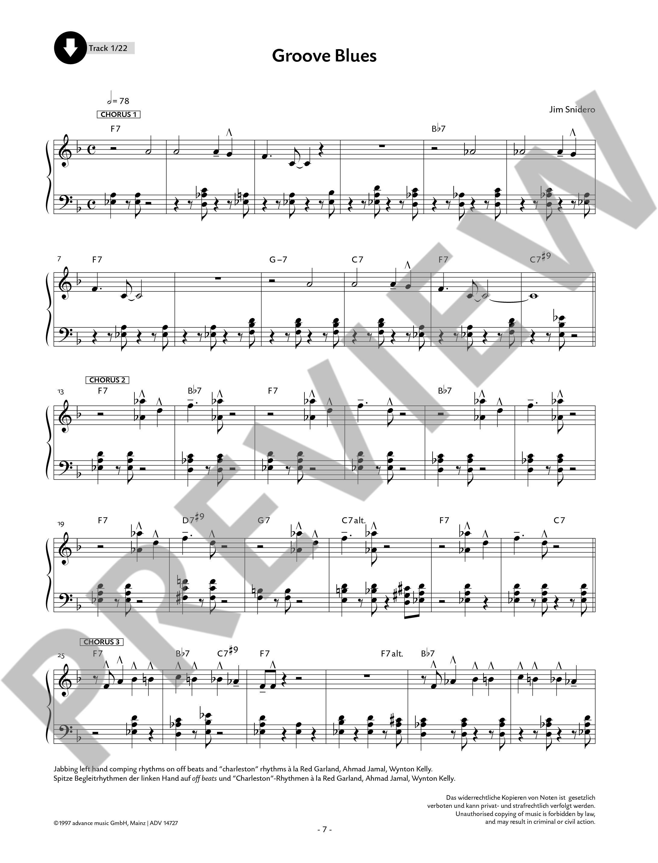 Anderes Coverbild Jazz Conception Piano 