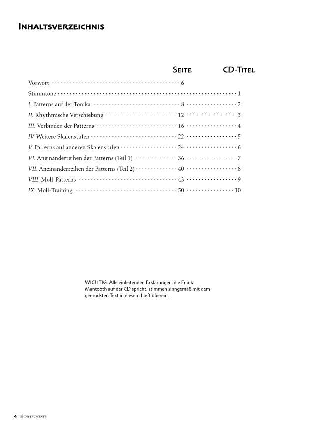 Anderes Coverbild Improvisations Patterns 