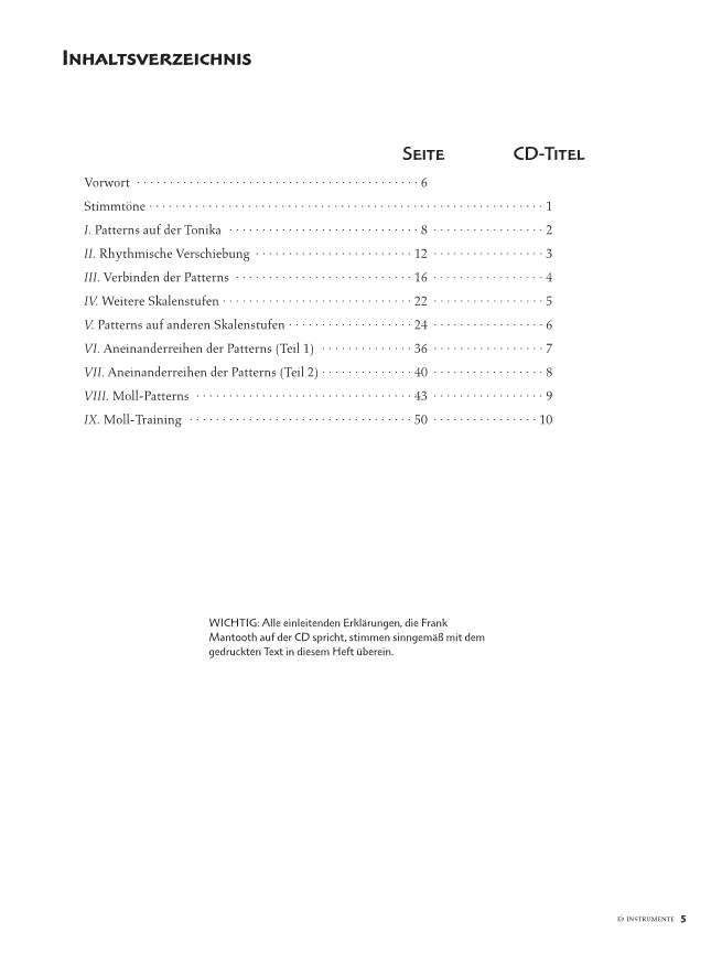 Anderes Coverbild Improvisations Patterns 