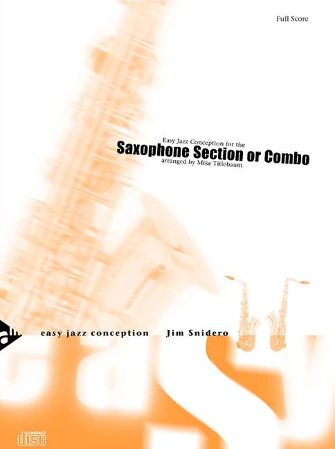 Vorderes Coverbild Easy Jazz Conception Saxophone Section or Combo 
