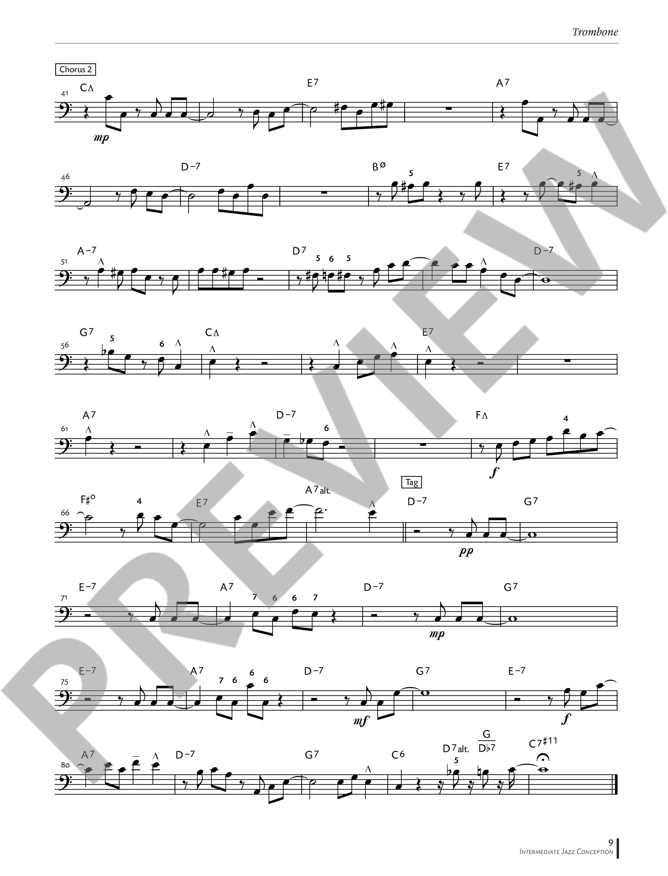Anderes Coverbild Intermediate Jazz Conception Trombone 
