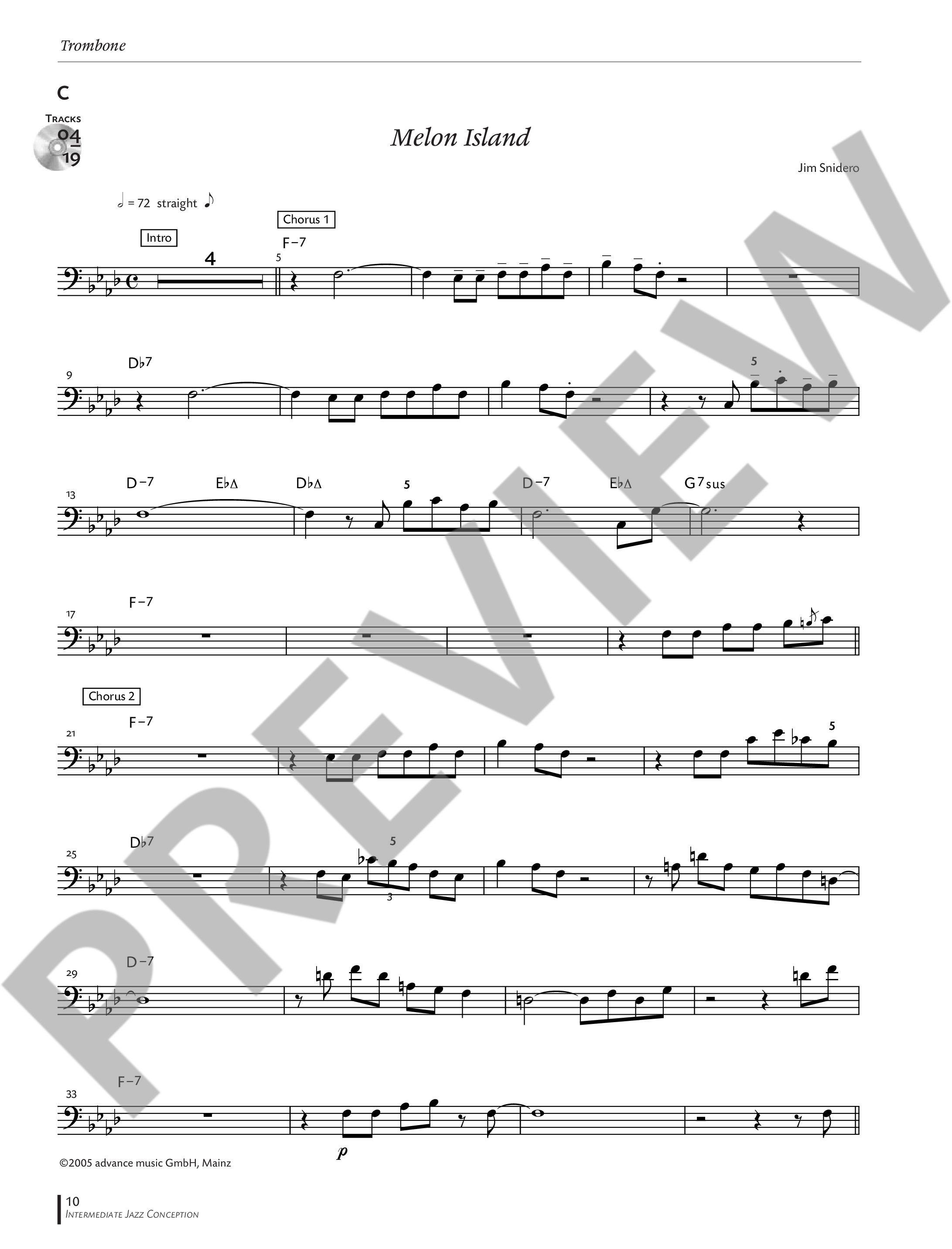 Anderes Coverbild Intermediate Jazz Conception Trombone 
