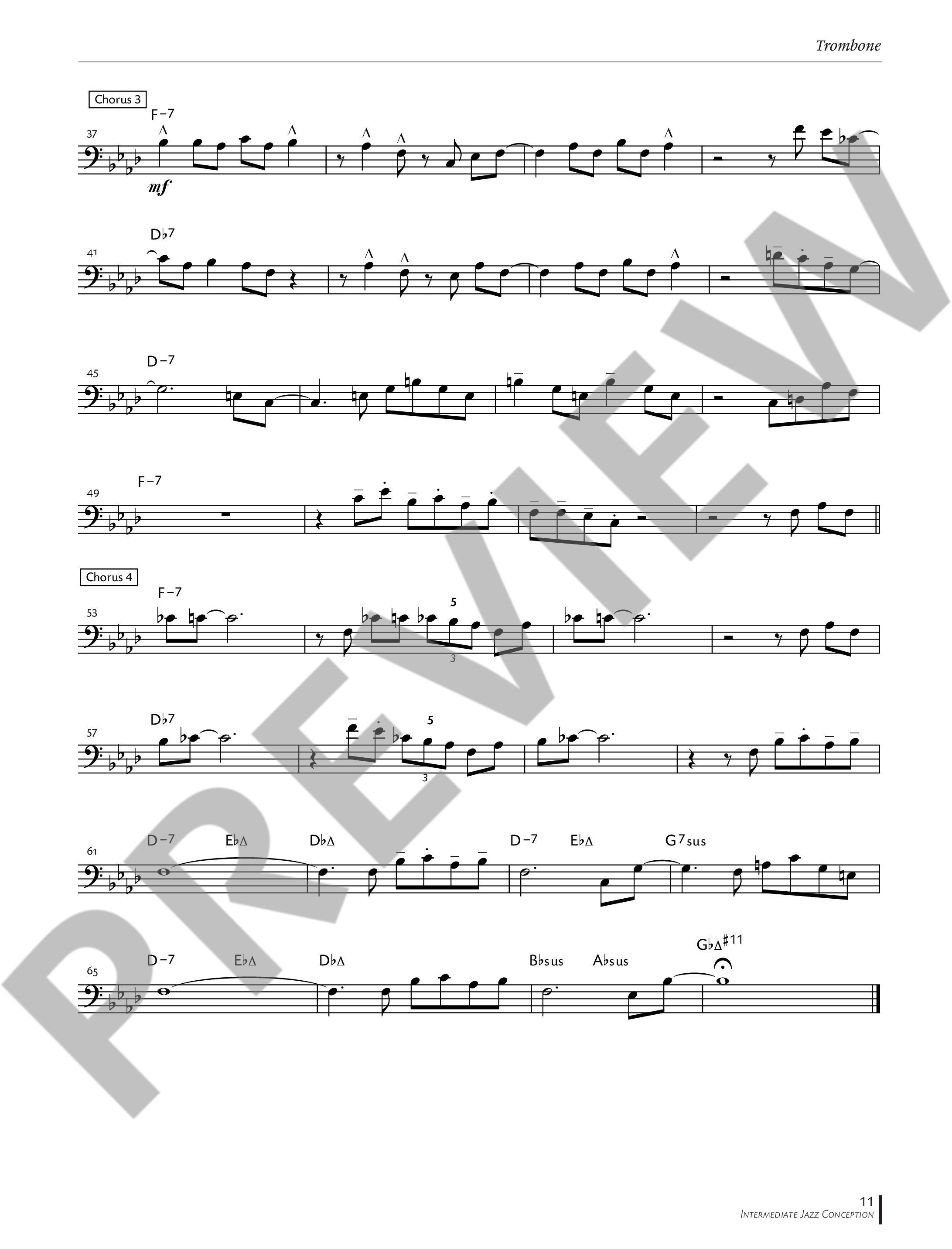 Anderes Coverbild Intermediate Jazz Conception Trombone 