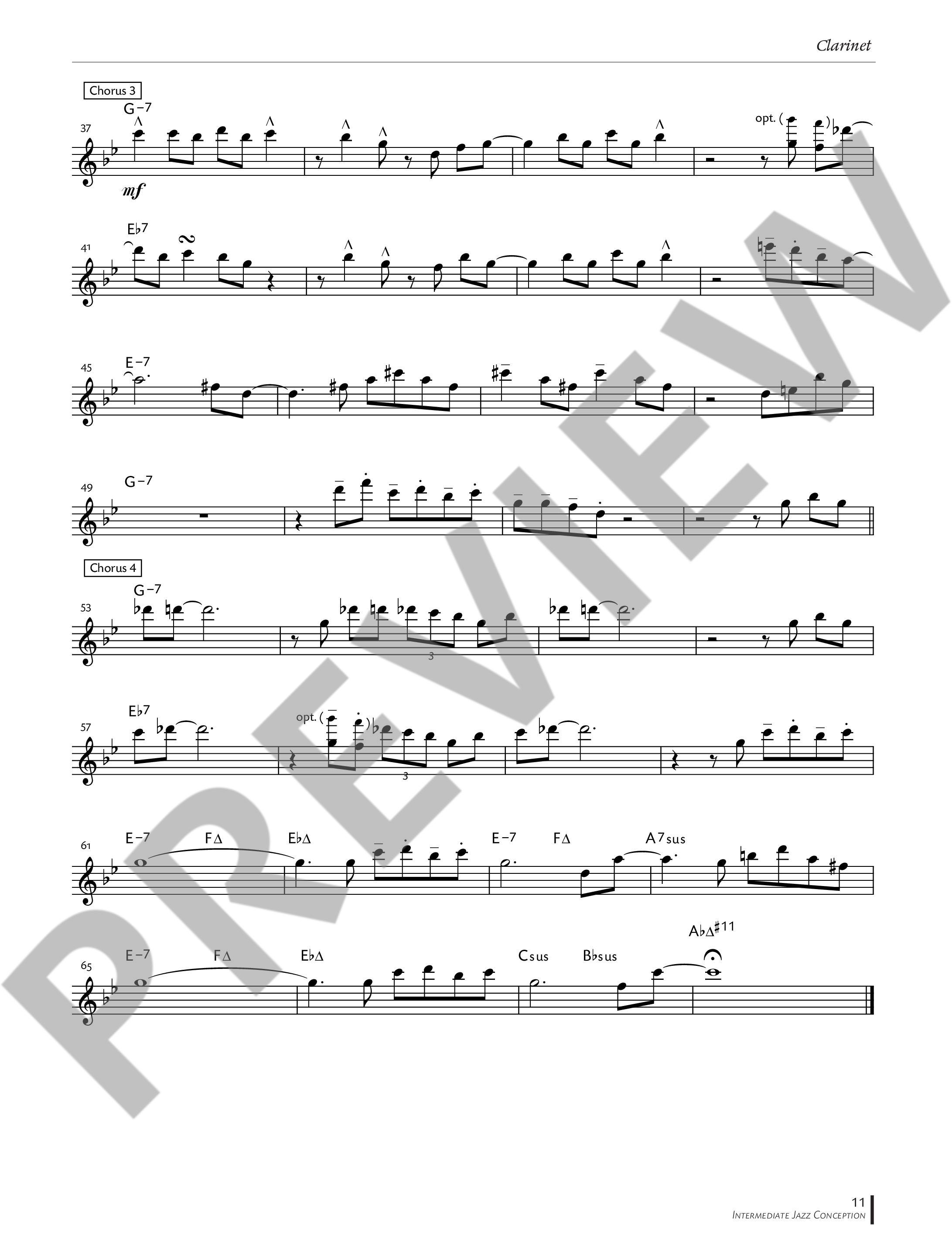 Anderes Coverbild Intermediate Jazz Conception Clarinet 