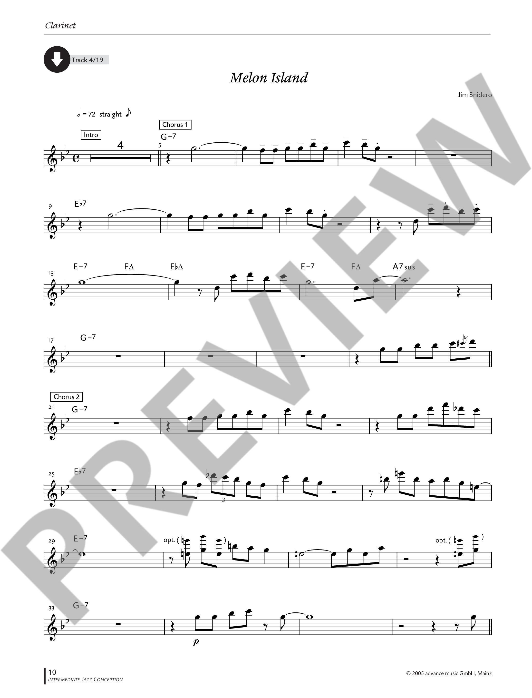 Anderes Coverbild Intermediate Jazz Conception Clarinet 