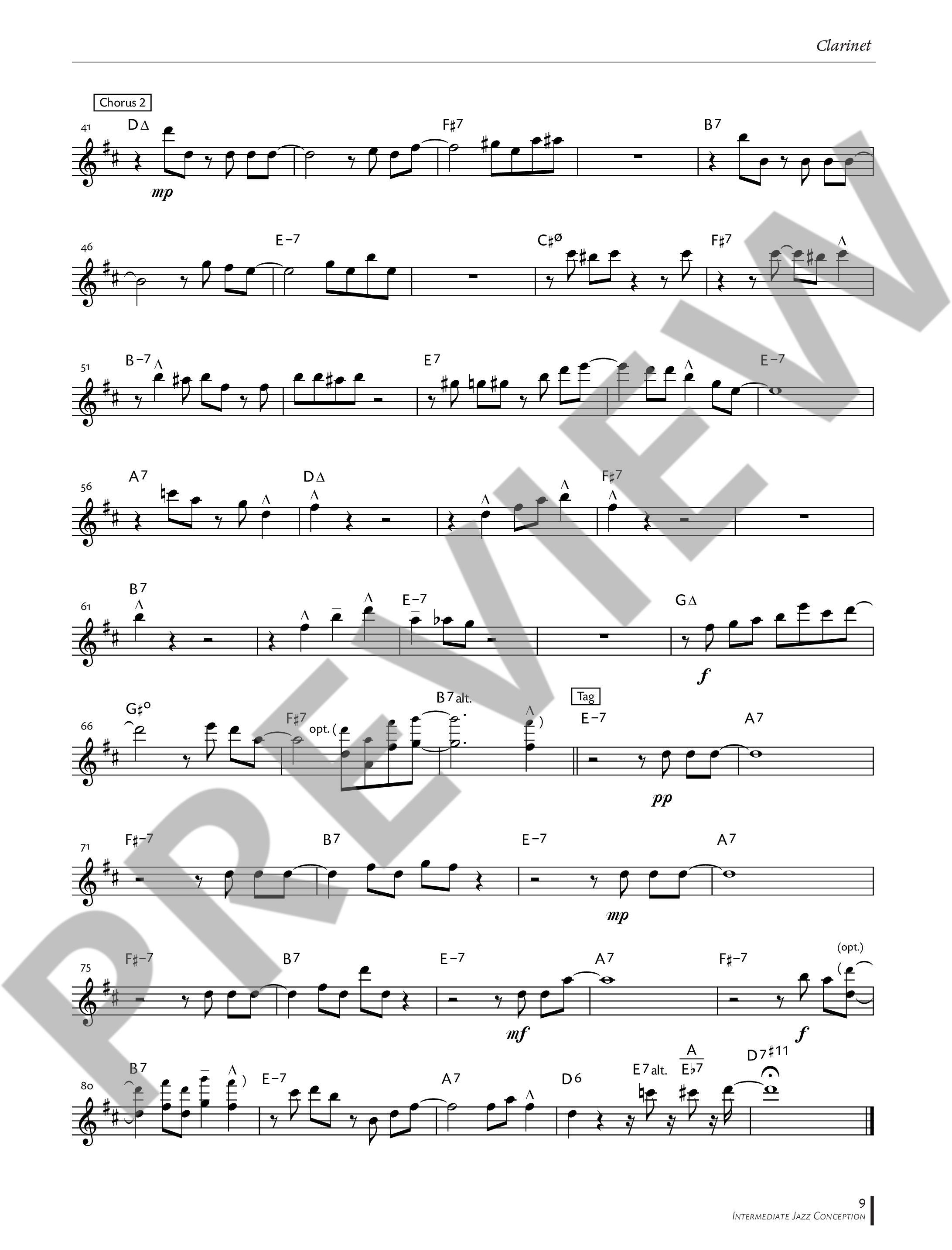 Anderes Coverbild Intermediate Jazz Conception Clarinet 