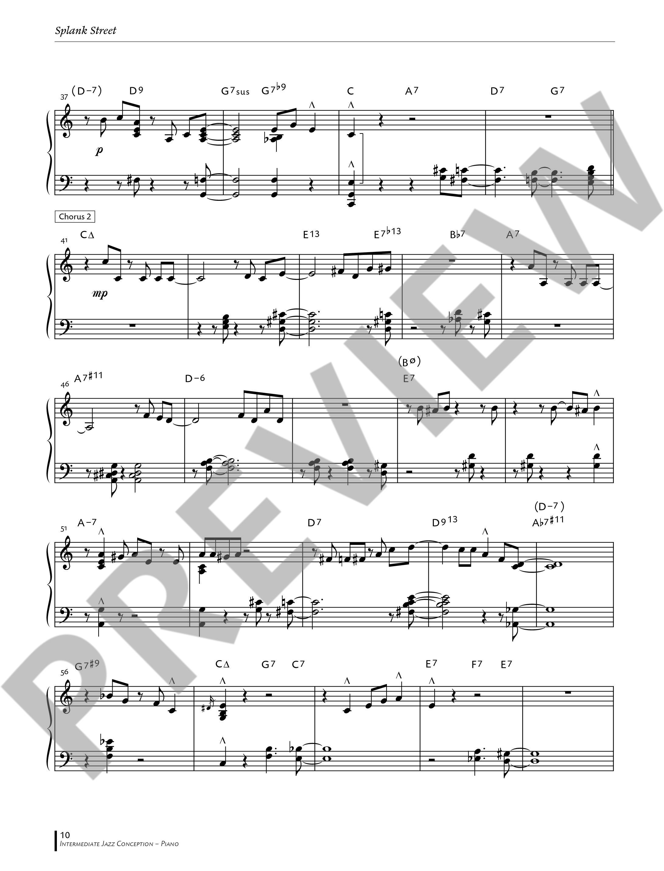 Anderes Coverbild Intermediate Jazz Conception Piano 