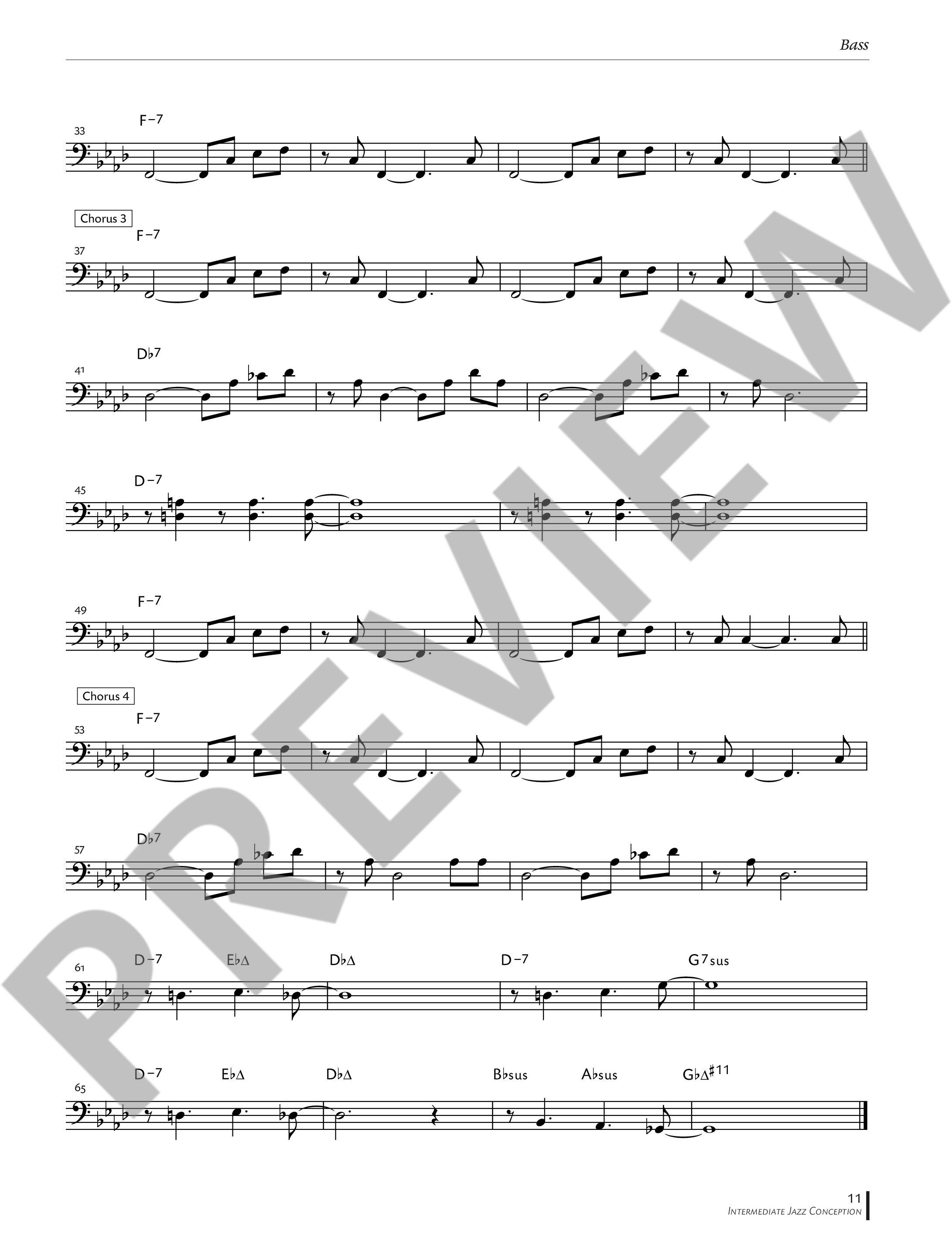 Anderes Coverbild Intermediate Jazz Conception Bass Lines 