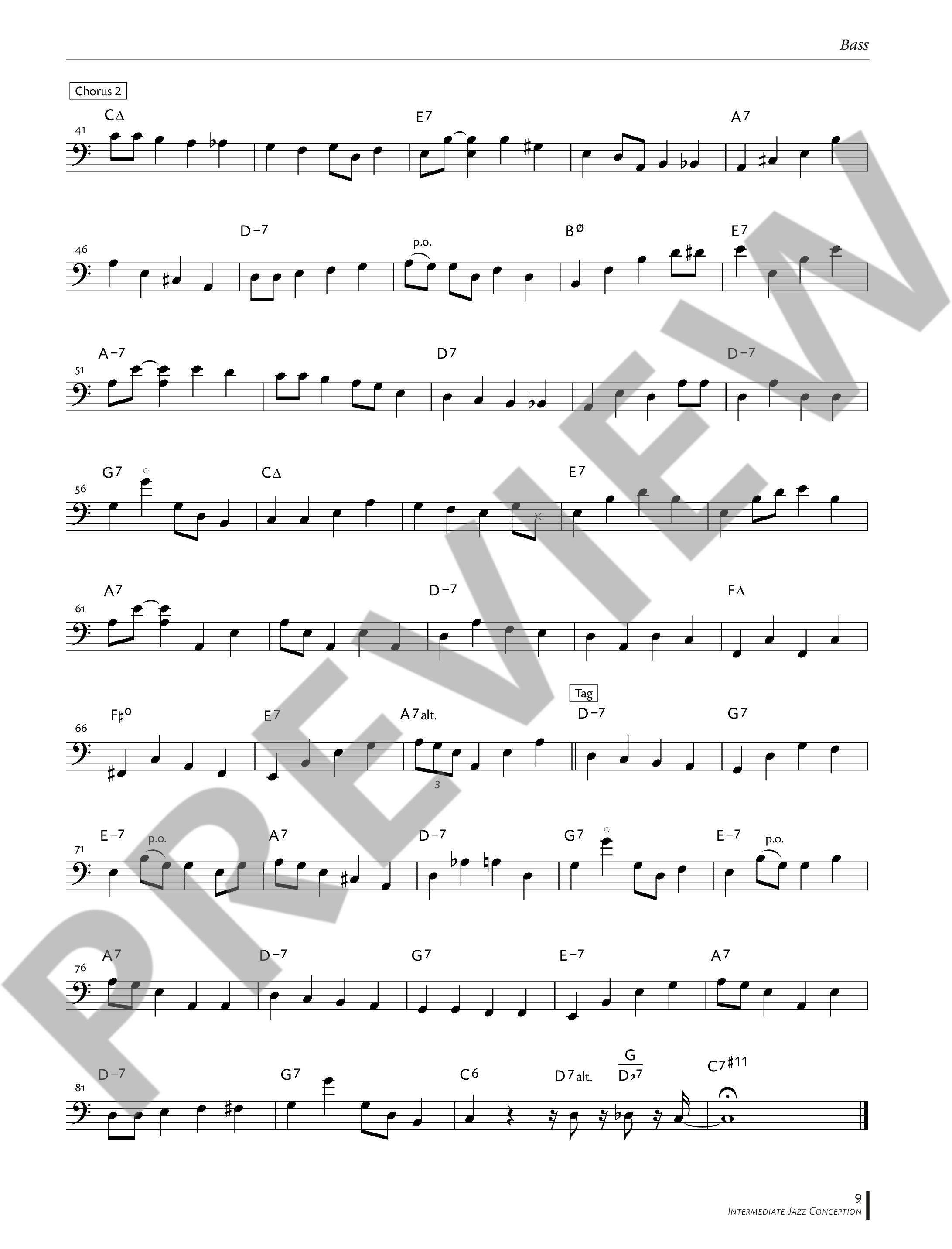 Anderes Coverbild Intermediate Jazz Conception Bass Lines 