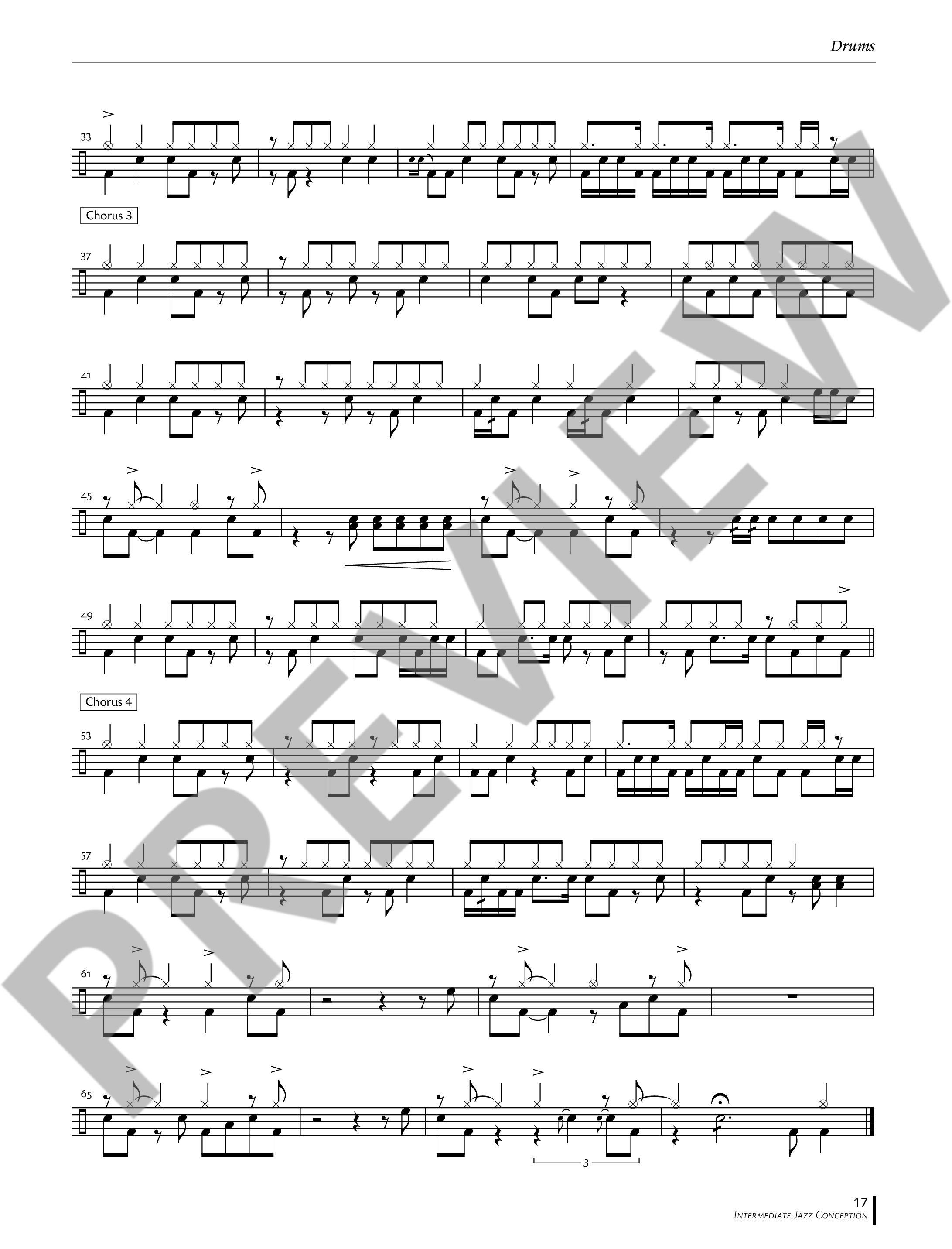 Anderes Coverbild Intermediate Jazz Conception Drums Accompanying 