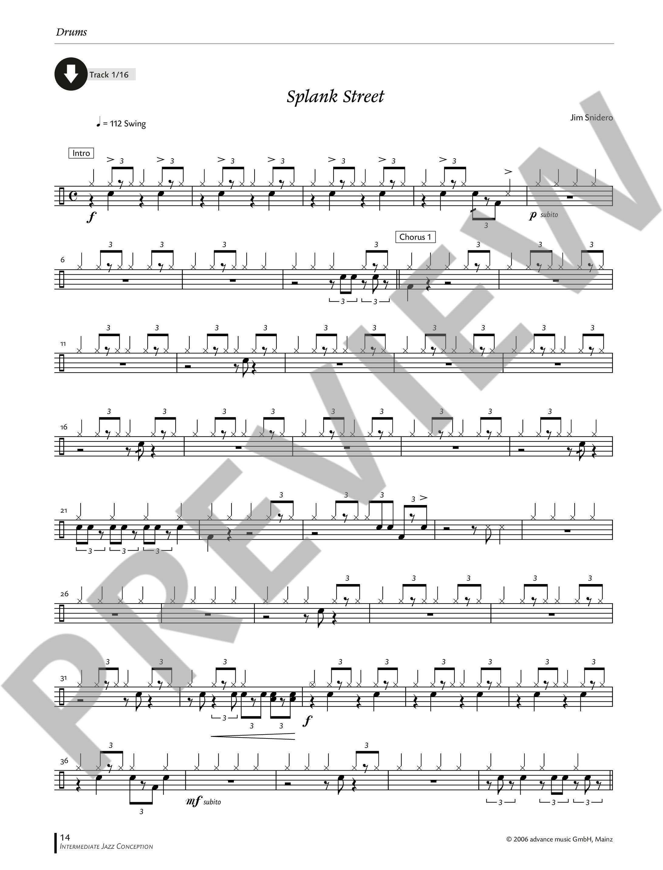 Anderes Coverbild Intermediate Jazz Conception Drums Accompanying 