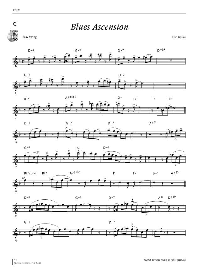 Anderes Coverbild Playing Through the Blues - Flute 
