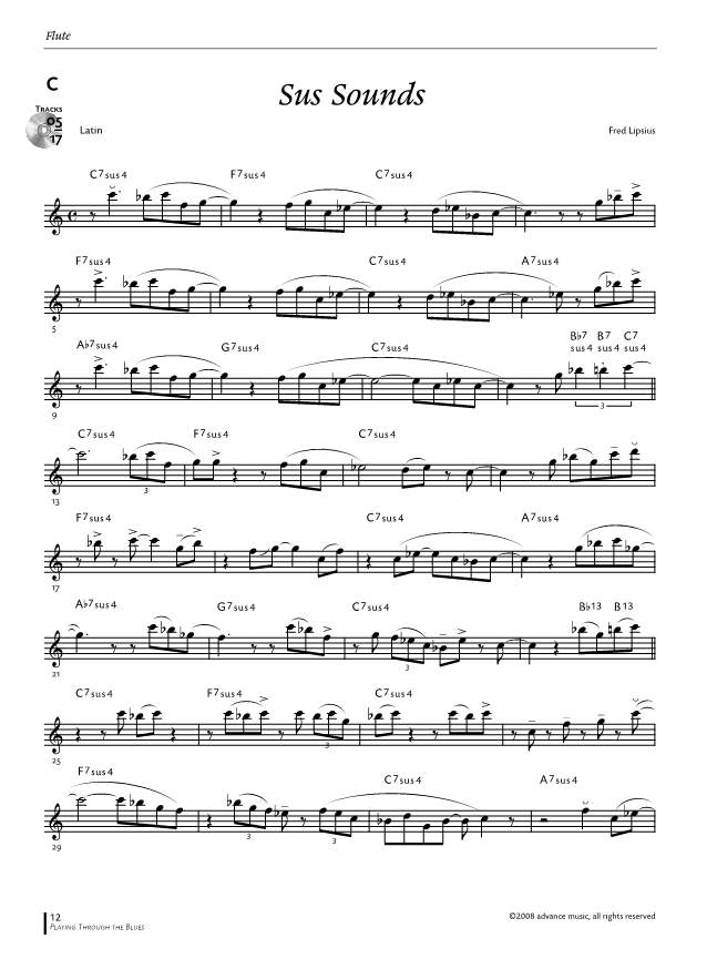 Anderes Coverbild Playing Through the Blues - Flute 