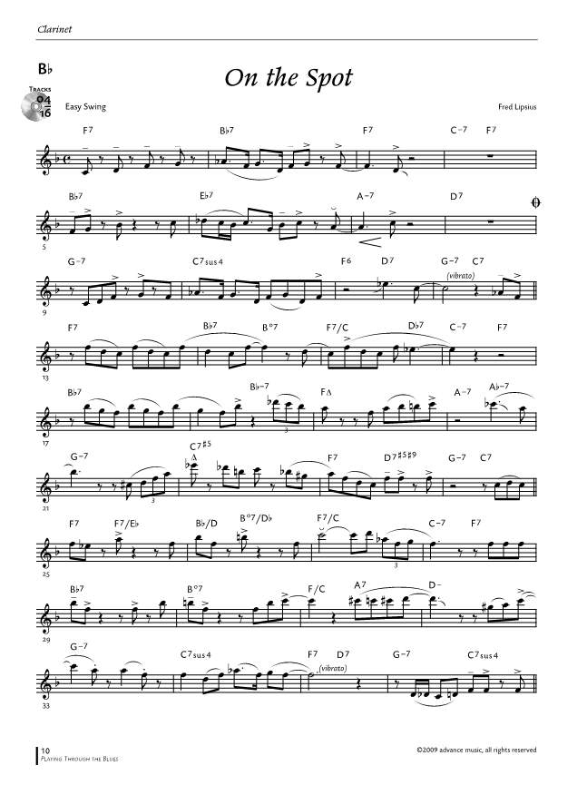 Anderes Coverbild Playing Through The Blues - Clarinet 