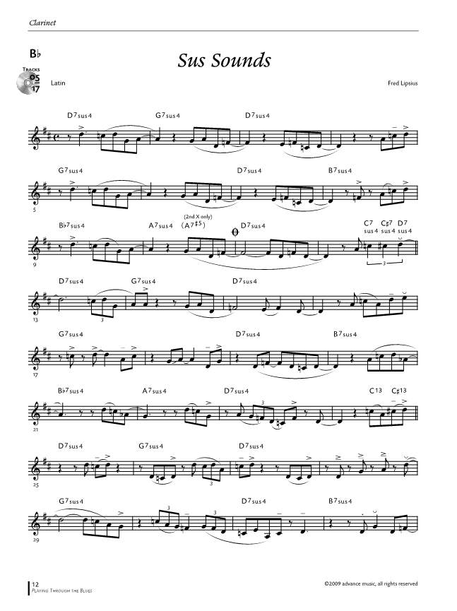 Anderes Coverbild Playing Through The Blues - Clarinet 