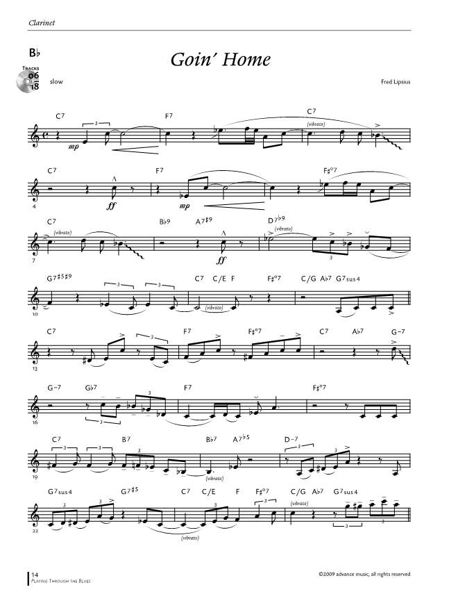 Anderes Coverbild Playing Through The Blues - Clarinet 