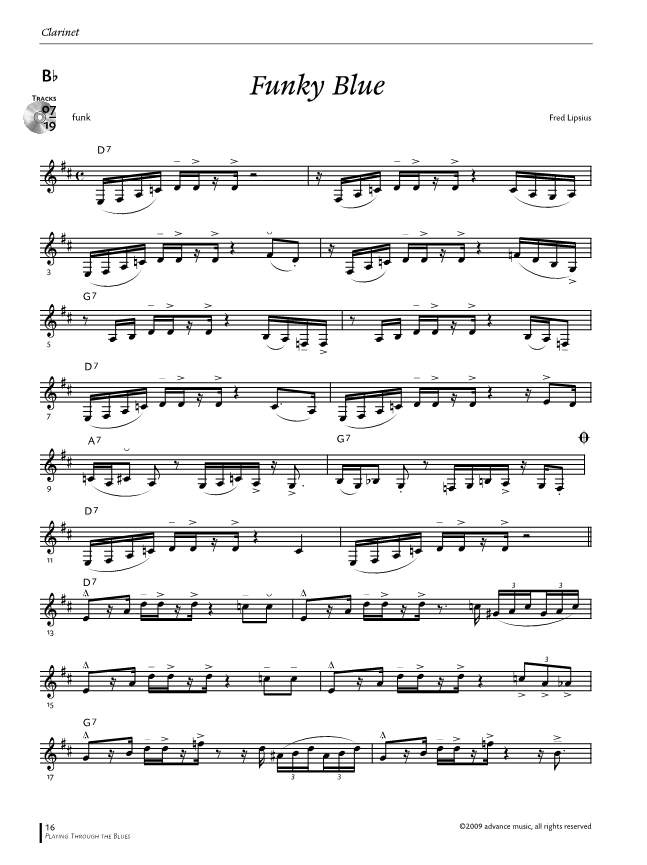 Anderes Coverbild Playing Through The Blues - Clarinet 