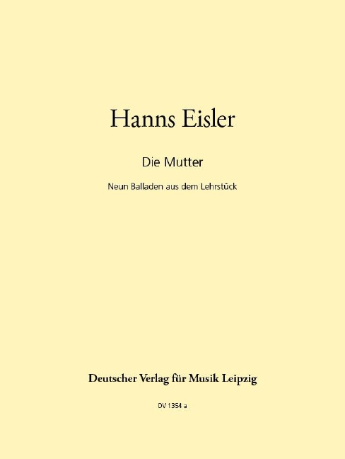 Anderes Coverbild Neun Balladen aus "Die Mutter"