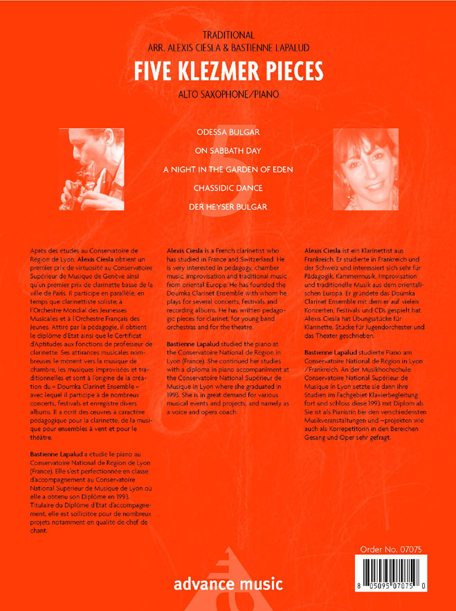 Anderes Coverbild Five Klezmer Pieces 