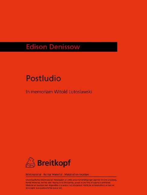 Anderes Coverbild Postludio "In Memoriam"