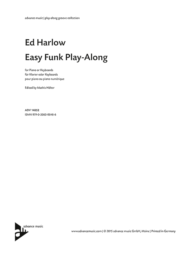 Vorderes Coverbild Easy Funk Play-Along 