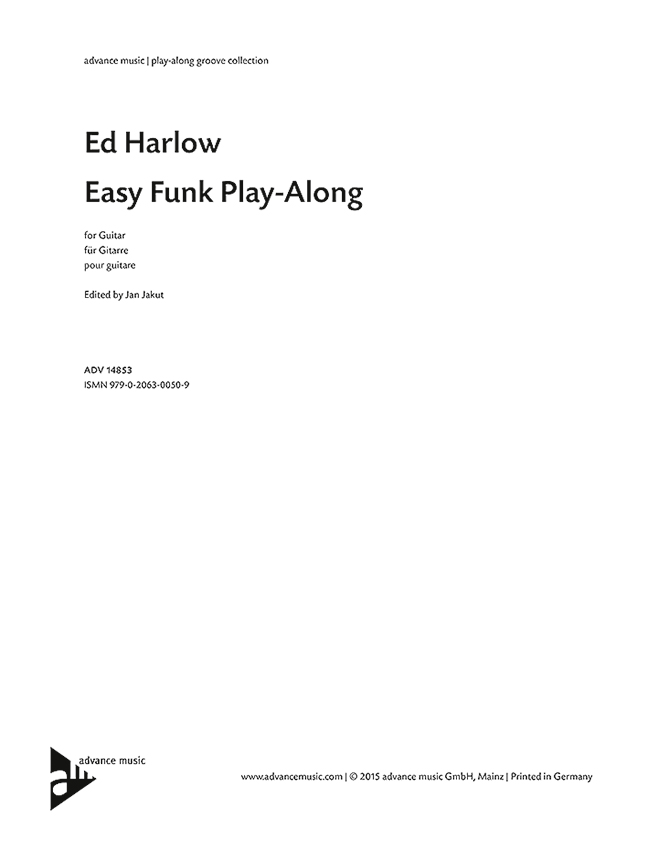 Vorderes Coverbild Easy Funk Play-Along 