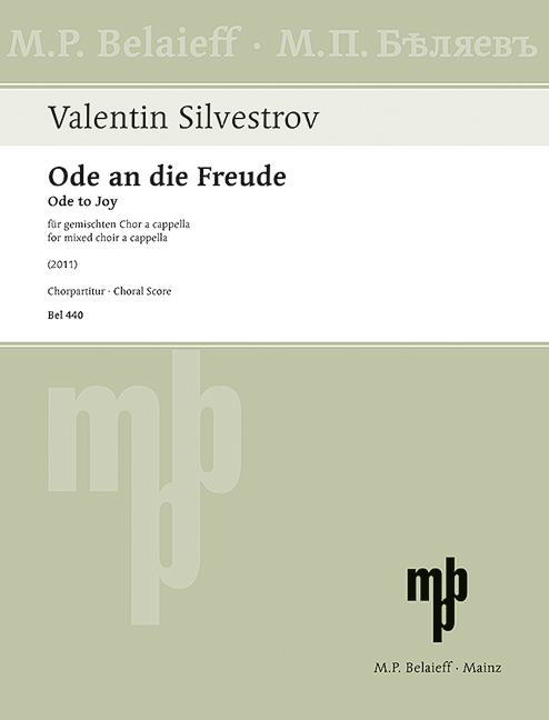 Vorderes Coverbild Ode an die Freude 