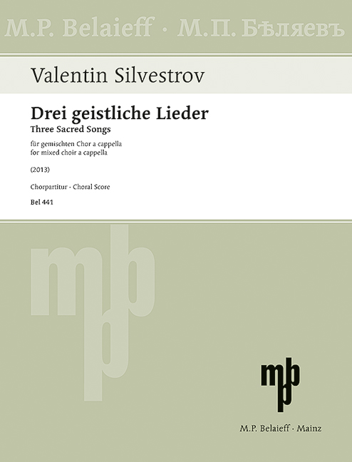 Vorderes Coverbild Drei geistliche Lieder 