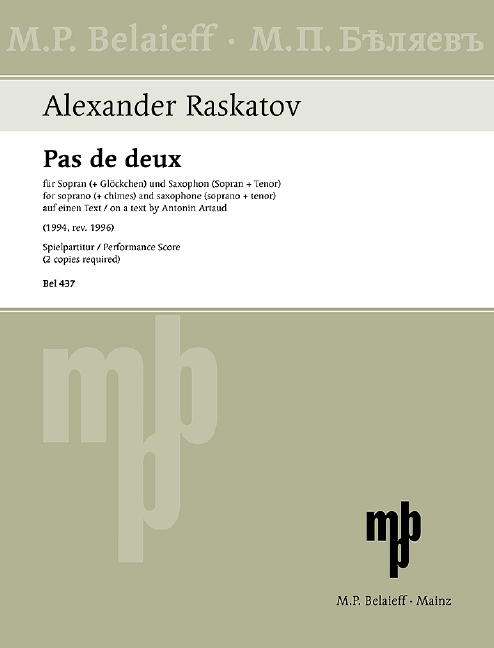 Vorderes Coverbild Pas de deux 