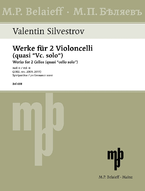 Vorderes Coverbild Werke für 2 Violoncelli (quasi "Vc. solo") Heft 2