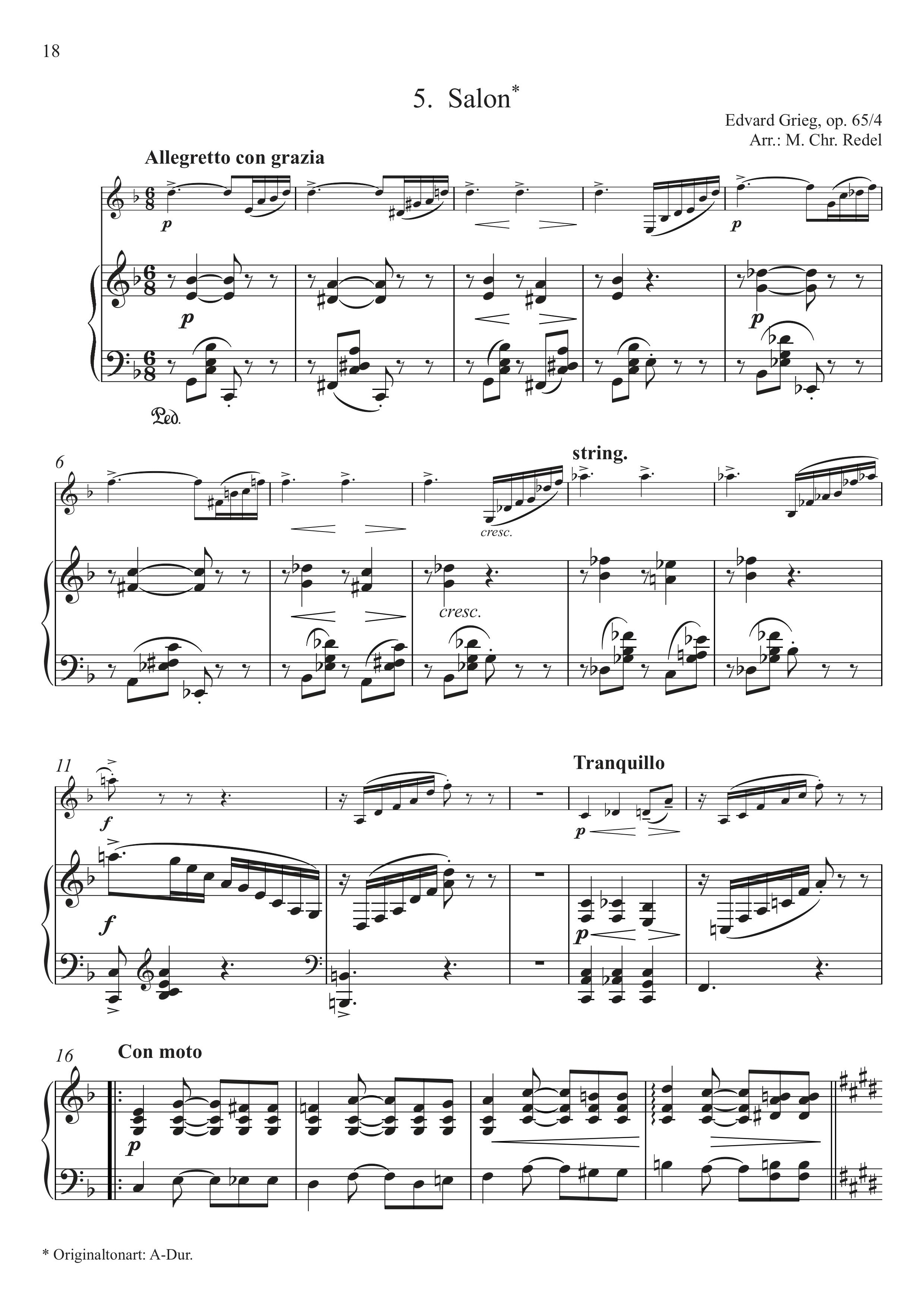 Anderes Coverbild Sechs lyrische Stücke 