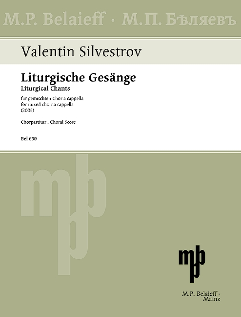 Vorderes Coverbild Liturgische Gesänge 