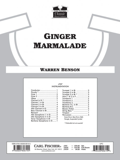 Vorderes Coverbild Ginger Marmalade 