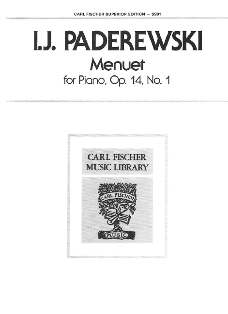Vorderes Coverbild Menuet op. 14/1 