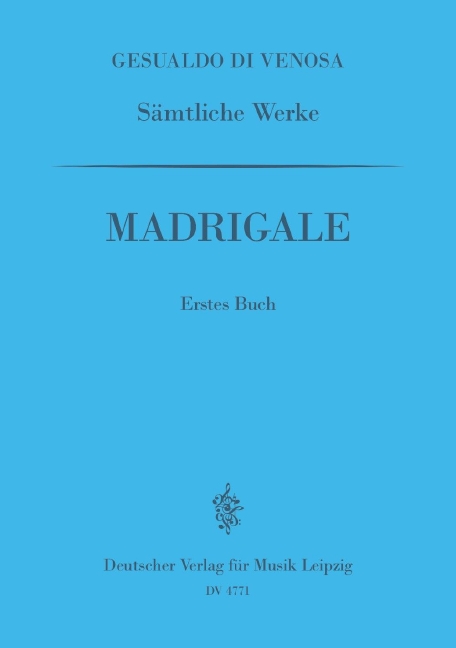 Anderes Coverbild Sämtliche Werke I: Madrigale, 1. Buch