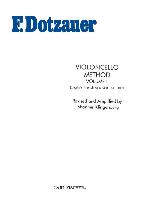 Vorderes Coverbild Violoncello Method Vol. 1