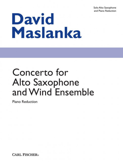 Vorderes Coverbild Concerto for Alto Saxophone and Wind Ensemble 