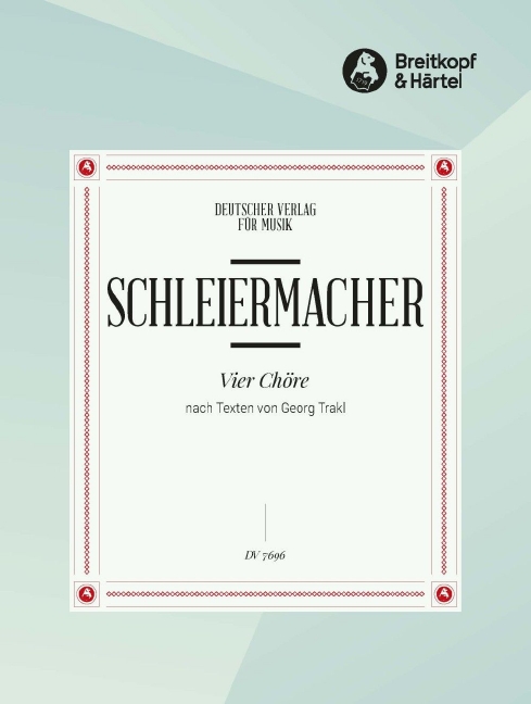 Anderes Coverbild 4 Chöre nach Georg Trakl-Texten