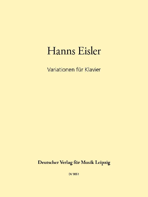 Anderes Coverbild Variationen für Klavier
